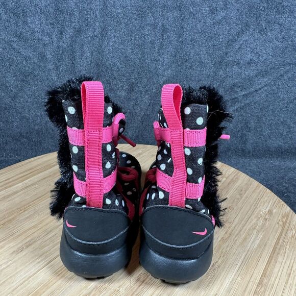 Nike Roshe One‎ Hi Toddler Black Winter Snowflake Boots Size 4C NEW - Picture 4 of 6